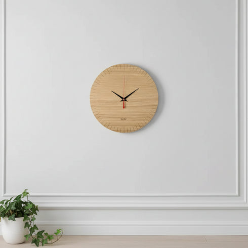 Horloge Austerlitz en bois de chêne - appartement haussmannien
