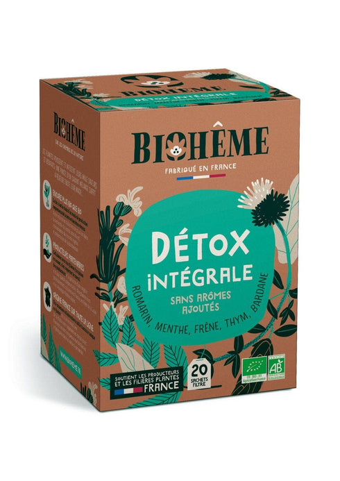 Infusion Détox Intégrale Bio – Biohème (20 sachets) - J'achète français - Biohême
