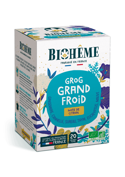 Infusion Grog Grand Froid Bio – Biohème (20 sachets) - J'achète français - Biohême
