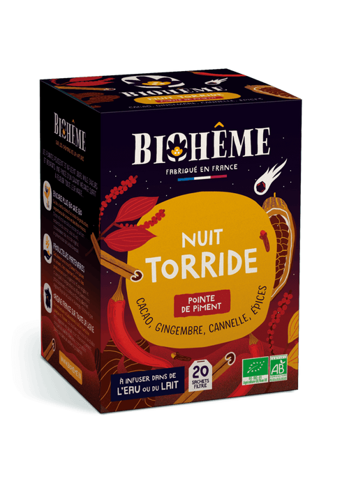 Infusion Nuit Torride Bio – Biohème (20 sachets) - J'achète français - Biohême