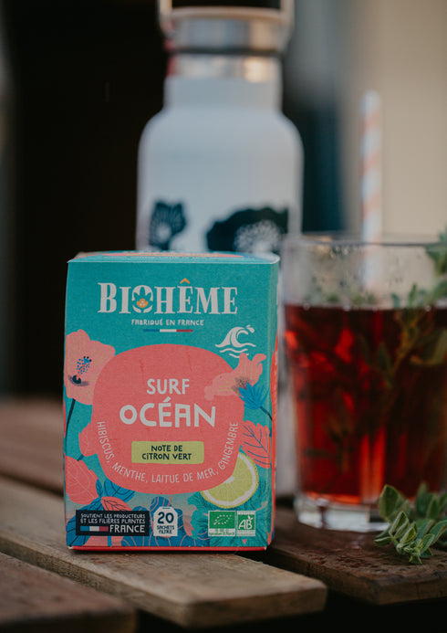 Infusion Surf Océan Bio – Biohème (20 sachets) – Meilleur Produit Bio 2023 - J'achète français - Biohême