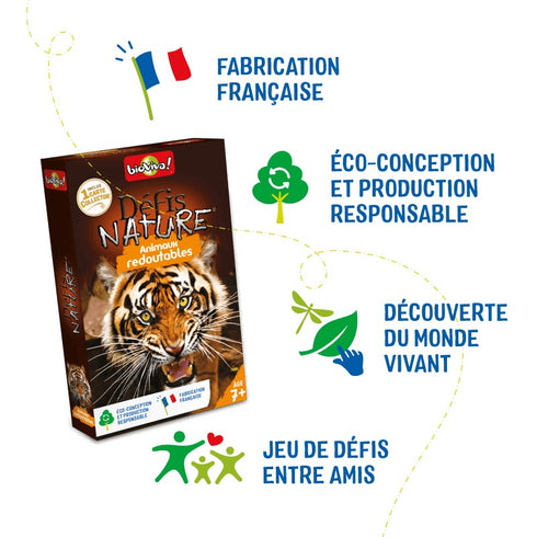 Défis Nature, jeu conçu et fabriqué en France de façon éco-responsable