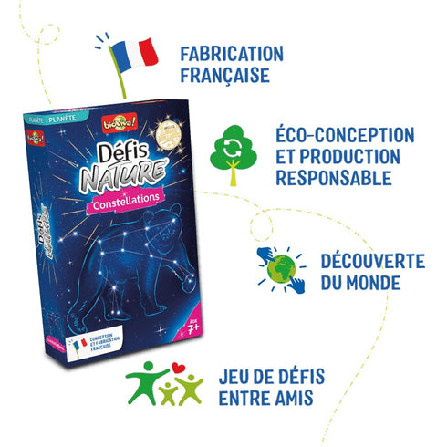 Défis Nature, jeu conçu et fabriqué en France de façon éco-responsable