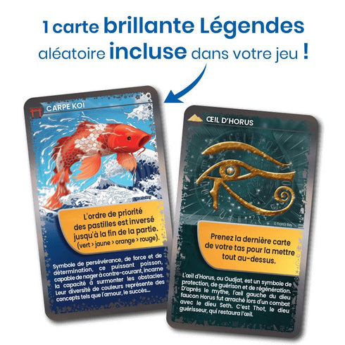 Cartes brillantes Légendes du jeu Défis Nature Mythologie japonaise