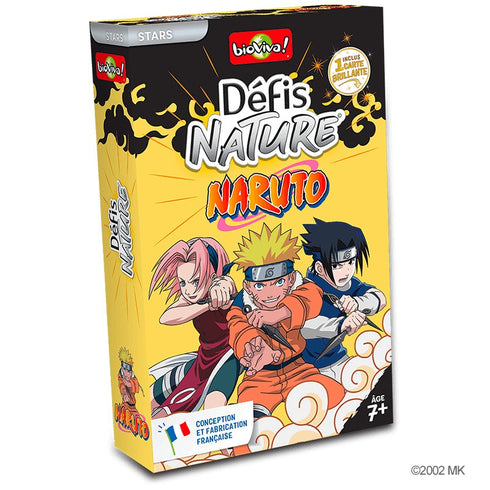 Boîte du jeu de cartes Défis Nature Naruto de Bioviva