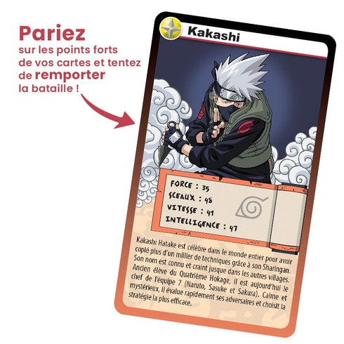 Carte de Kakashi du jeu Défis Nature Naruto