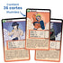 Cartes de Naruto et Hinata du jeu Défis Nature Naruto