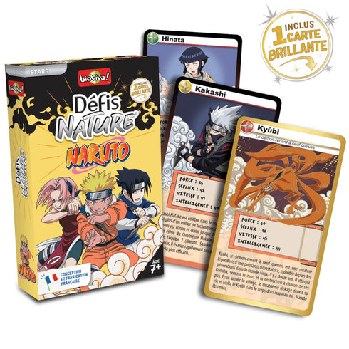 Boîte et cartes du jeu Défis Nature Naruto