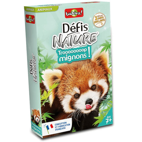 Boîte du jeu de cartes Défis Nature Trop mignons ! de Bioviva