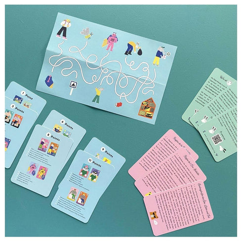 Cartes de points, règles et petit jeu surprise de l'Éco-Bataille