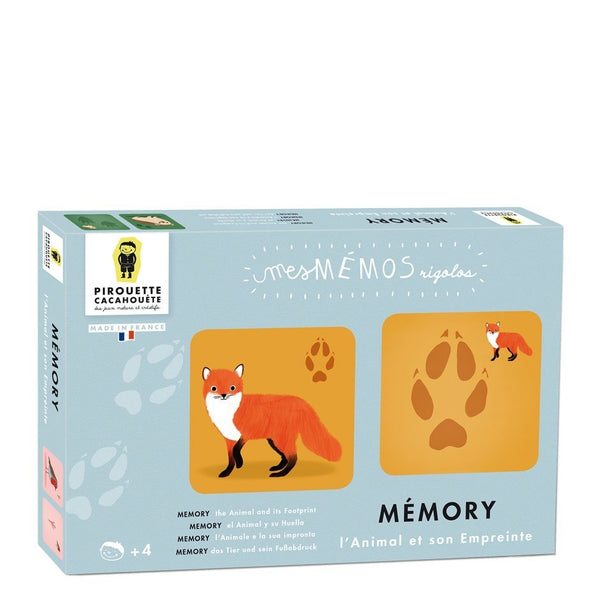 Boîte du jeu de mémoire l'Animal et son Empreinte Pirouette Cacahouète