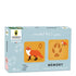 Boîte du jeu de mémoire l'Animal et son Empreinte Pirouette Cacahouète
