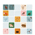 Planche de cartes animaux et empreintes à détacher