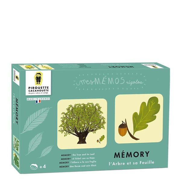 Boîte du jeu de mémoire l'Arbre et sa Feuille Pirouette Cacahouète