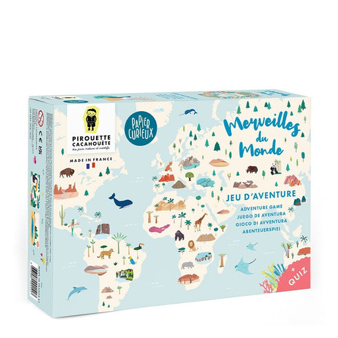Boîte du jeu Merveilles du monde Pirouette Cacahouète et Papier Curieux