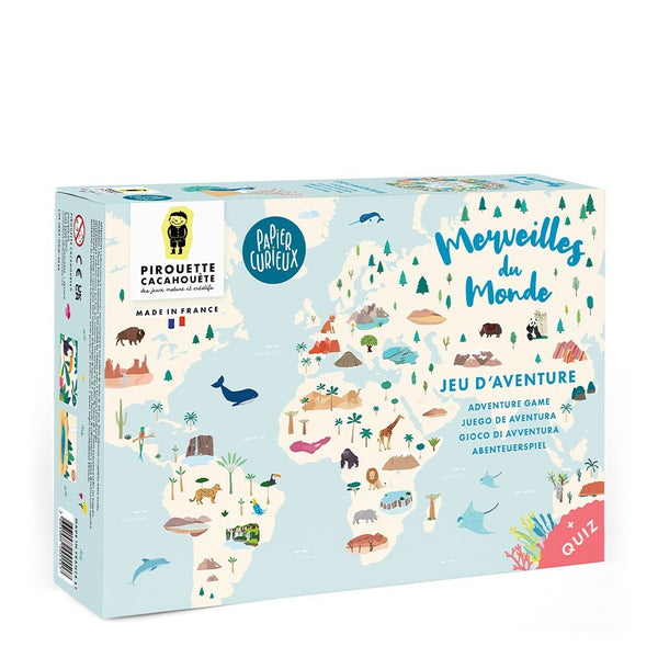 Boîte du jeu Merveilles du monde Pirouette Cacahouète et Papier Curieux