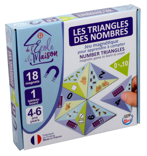 Les Triangles des Nombres, jeu magnétique - SEPP Jeux, fabriqué en France