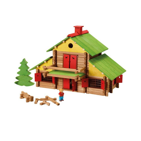 Mon chalet en bois, maxi coffret 330 pièces - Jeujura