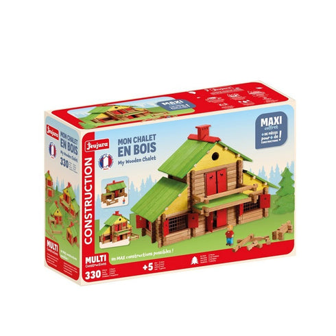 Mon chalet en bois, maxi coffret 330 pièces - Jeujura