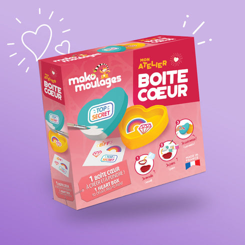 Mon atelier Boîte cœur · Mako Moulages · visuel du fabricant