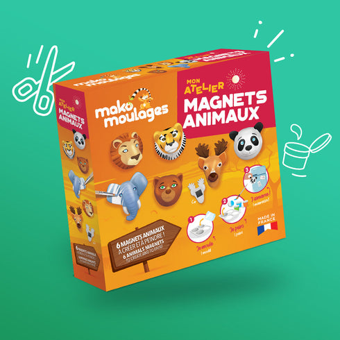 Mon atelier Magnets Animaux · Mako Moulages · visuel du fabricant
