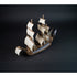 Maquette du vaisseau Louis XIV en carton, voiles hissées