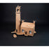 Maquette géante du phare et de la maison du gardien en carton