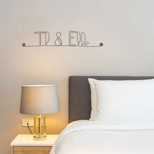 Il & Elle en fil de fer - Bijoux de Mur