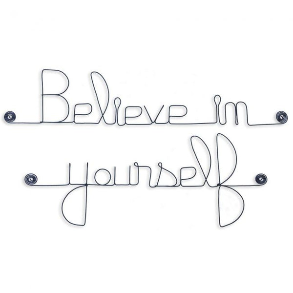Believe in yourself en fil de fer - Bijoux de Mur