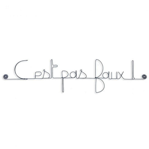 C'est pas faux ! en fil de fer - Bijoux de Mur
