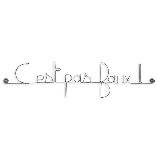 C'est pas faux ! en fil de fer - Bijoux de Mur
