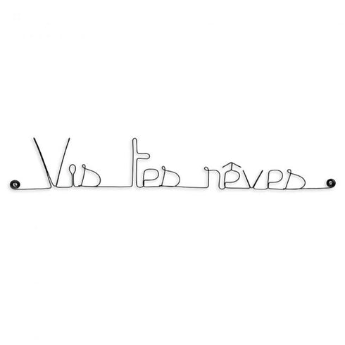Vis tes rêves en fil de fer - Bijoux de Mur