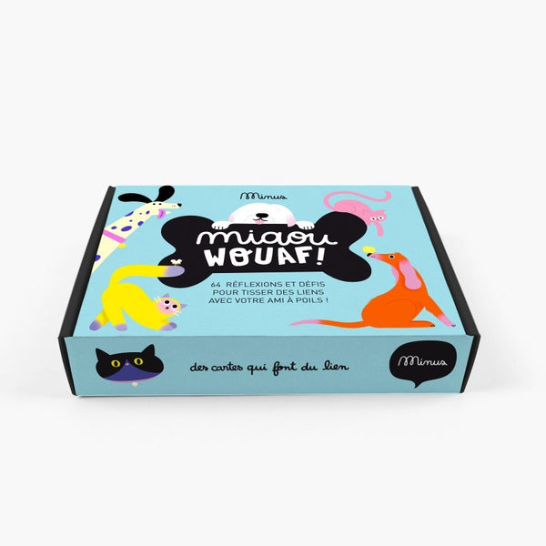 Jeu Miaou wouaf ! de Minus pour parler de son chien ou de son chat