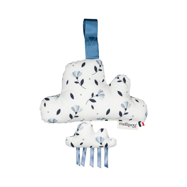 Mini nuage musical Billie de Mellipou, petites fleurs bleues