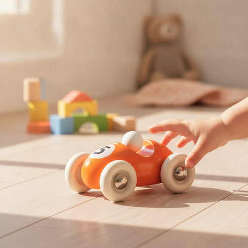 Mini roadster - Orange en situation