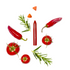 OCNI - Recharge crayon assaisonnement Ketchup, Tomate & Romarin biologique fabriqué en France - tube sans taille-crayon