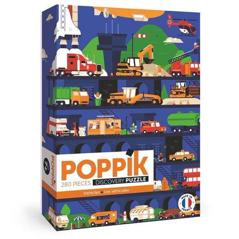Puzzle Les Véhicules 280 pièces - Poppik, imprimé en France