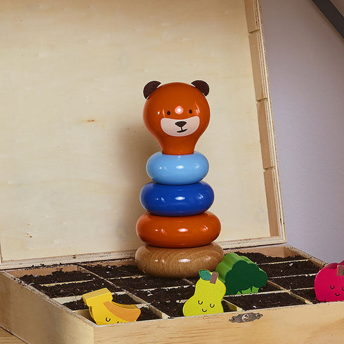 Empilable en bois Boizoos, Marcel l'ourson - Vilac, fabriqué en France