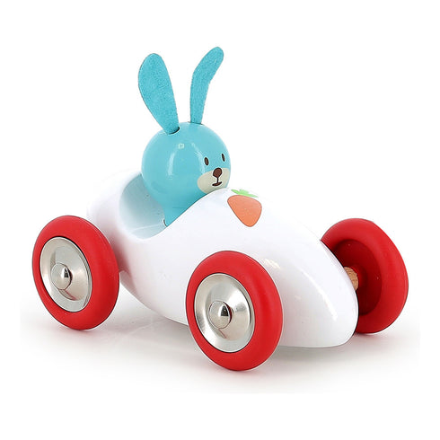 Voiture en bois Boizoos Raoul le lapin - Vilac, fabriqué en France