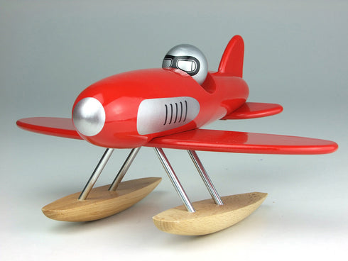 Hydravion rouge en bois - Vilac, fabriqué en France