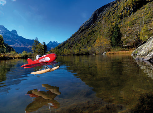 Hydravion rouge en bois - Vilac, fabriqué en France