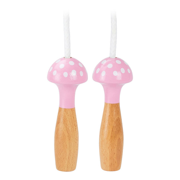 Corde à sauter rose bicolore à pois - Vilac, fabriqué en France