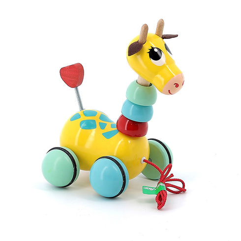 Jouet à tirer Flip Flap la girafe - Vilac, fabriqué en France