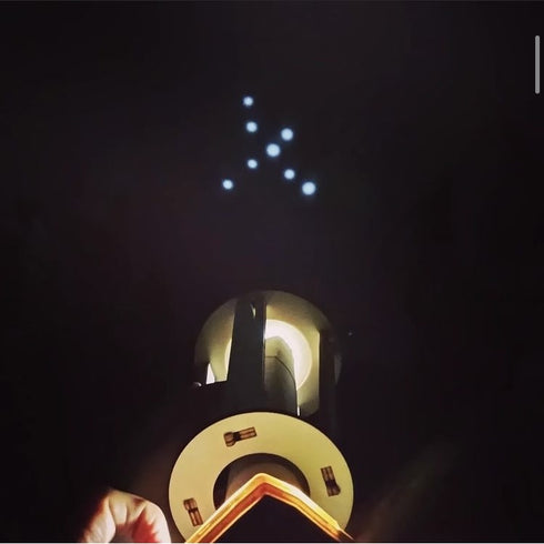 Constellation projetée au plafond par le projecteur Botaki