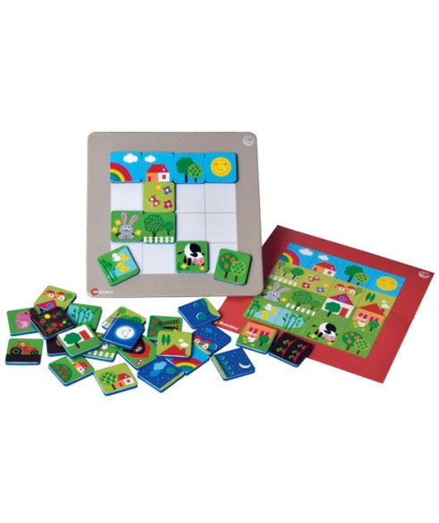 Mosa'Jeux Ma Petite Ferme - Jeu magnétique éducatif et créatif fabriqué en France SEPP Jeux