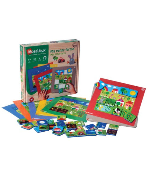 Mosa'Jeux Ma Petite Ferme - Jeu magnétique éducatif et créatif fabriqué en France SEPP Jeux
