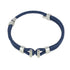 Bracelet Taquet argenté - Bleu jean - Bijoy