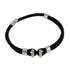 Bracelet Taquet argenté - Noir - Bijoy