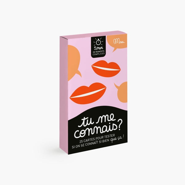 Jeu Tu me connais ? de Minus, collection 5 minutes de moments complices