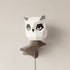 Veilleuse hibou Fuku en papier Moki Moki, éteinte, papier blanc